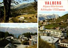 POSTAL MODERNA estación de Valberg de los deportes del verano y de invierno
