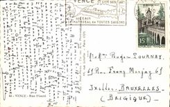 POSTAL MODERNA calle Pisani de Vence