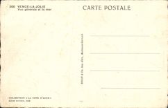 CPA Vence Vue generale et la mer 