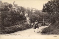 CPA Vence Vieux Chemin de Saint Jeannet Ane Mule 