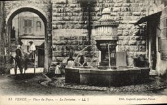 Lugares de Vence de la POSTAL de la VENDIMIA de Peyen la fuente