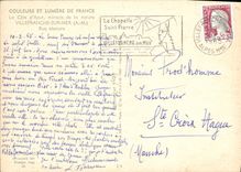 MODERN CARD Villefranche On Sea Obscure Street