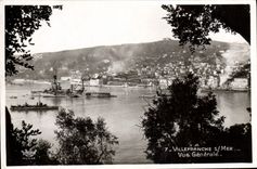 CPA Villefranche Sur Mer Vue Generale Bateaux