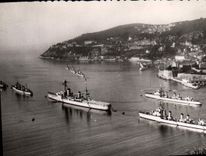 CPA Villefranche Sur Mer La Rade et L'Escadre Bateaux 