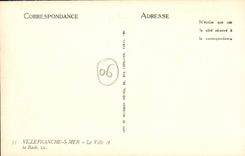 CPA Villefranche Sur Mer La Ville et la Rade Bateaux