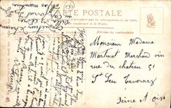 VINTAGE POSTCARD Villefranche Bay Boats