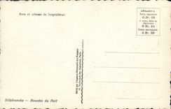 CPA Villefranche Arcades du Port Publicite Chocolat Menier 