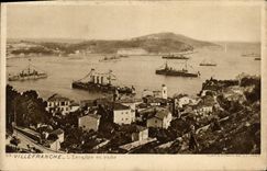 CPA Villefranche Sur Mer L'escadre en rade Bateaux 