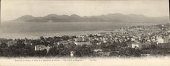 CPA CARTE PANORAMIQUE Panorama de Cannes du Golfe de la Napoule et de l'Esterel Vue prise de la Californie