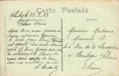 VINTAGE POSTCARD To remember of Yonne