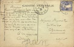 VINTAGE POSTCARD Courson Careers Interior of the Careers Day in a gallery