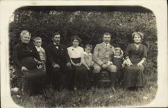 CARTE PHOTO Amiens Famill 