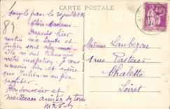 VINTAGE POSTCARD Castle of Ancy Frank the Room of Arts