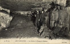 VINTAGE POSTCARD D' Arcy On Cure Caves the Passage of Madam