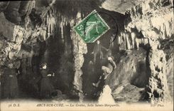 CPA Arcy Sur Cure Les Grottes Salle Sainte Marguerite