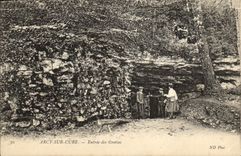 CPA Arcy Sur Cury Entree des Grottes 