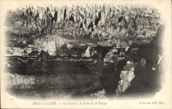 CPA Arcy Sur Cury Les Grottes la Salle De La Vierge