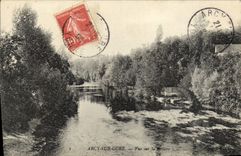 VINTAGE POSTCARD Arcy On Cury Seen on the river