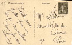 VINTAGE POSTCARD Arcy On Cury Chatenay Carries and windows