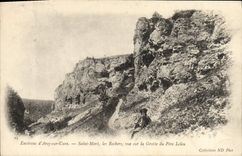 CPA Arcy Sur Cury Saint More les Rochers Vue Sur La Grotte du Pere Leleu