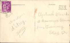 VINTAGE POSTCARD Arcy On Cury the cave of the fairies Seen from of the interior