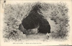 CPA Arcy Sur Cury Entree de la Grotte des Fees