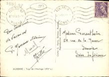 CPA Auxerre Tour de L'Horloge