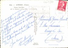 MODERN CARD Auxerre Rules Paul Bert