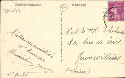 CPA Auxerre La tour de l'horloge