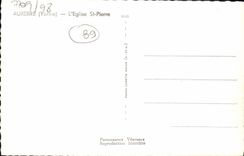 MODERN CARD Auxerre the Church St Pierre