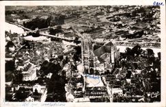 VINTAGE POSTCARD Auxerre Seen from in the plane