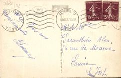 VINTAGE POSTCARD Auxerre the Cathedral Seen Of the Manifacier View-point