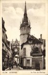 CPA Auxerre La Tour De L'Horloge