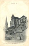 CPA Auxerre Abside de la cathedrale et Tour St Germain 