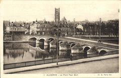 VINTAGE POSTCARD Auxerre the Bridge Paul Bert