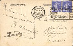 CPA Auxerre L'Holrloge