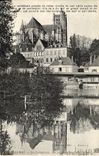 CPA Auxerre La cathedrale vue prise des bords de l'Yonne 