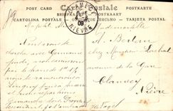 VINTAGE POSTCARD Auxerre Vauban Boulevard