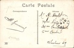 VINTAGE POSTCARD Auxerre Seen from Of the Manifacier View-point towards the church Saint Pierre