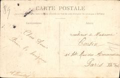 VINTAGE POSTCARD Auxerre the Tower of the Clock department stores Shoes