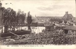 CPA Auxerre Le Pont du Chemin de Fer