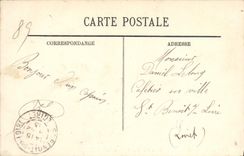 VINTAGE POSTCARD Auxerre the Statue of Paul Bert and the Old Bridge