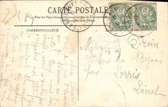 VINTAGE POSTCARD Auxerre View Taken of Saint Pierre Towards the Cathedral