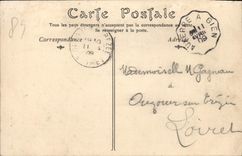 CPA Auxerre La Cathedrale Porche Central