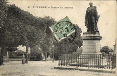 CPA Auxerre Statue de Davout