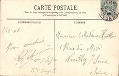 VINTAGE POSTCARD Auxerre Ruins of the old Notre Dame Vault of the Virtues