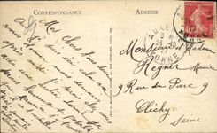 VINTAGE POSTCARD Auxerre Auux Monument Died For the Militaria Fatherland