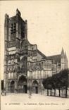 VINTAGE POSTCARD Auxerre the Cathedral Church Elienne Saint