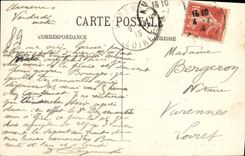 VINTAGE POSTCARD Auxerre Old Abbey of Saint Germain the northern transept and the cloister