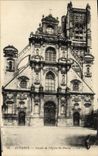 VINTAGE POSTCARD Auxerre Frontage Of the Church St Pierre